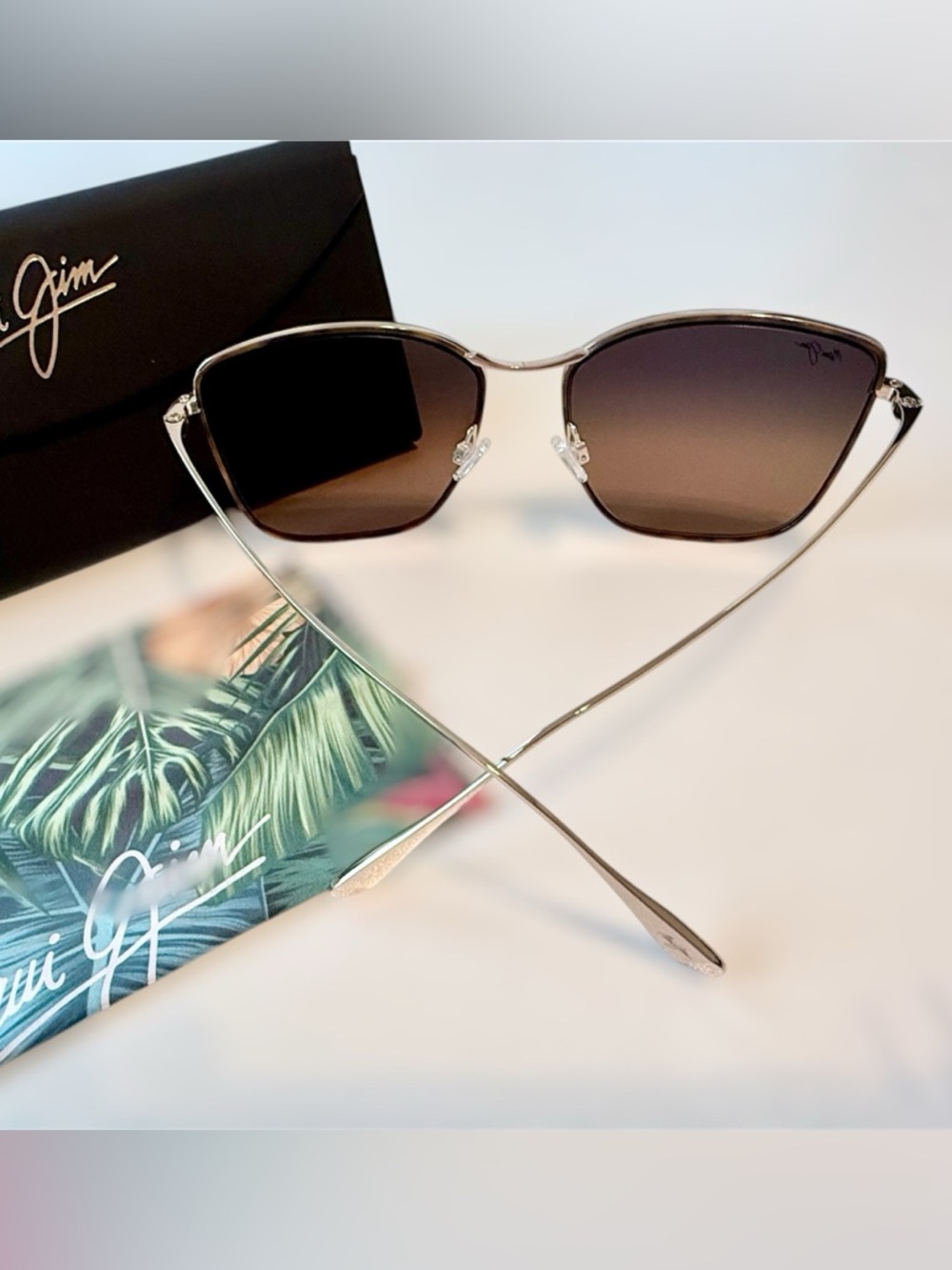 🆕 Maui Jim “Tiger Lily” Tortoiseshell Brown Polarized Lenses Sunglasses - Picture 2 of 10